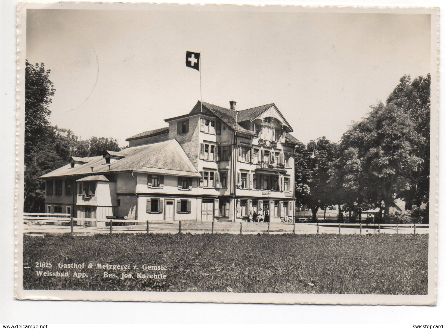 WEISSBAD Gasthof & Metzgerei Z. Gemsle Bes.: Jos. Knechtle - Weissbad 