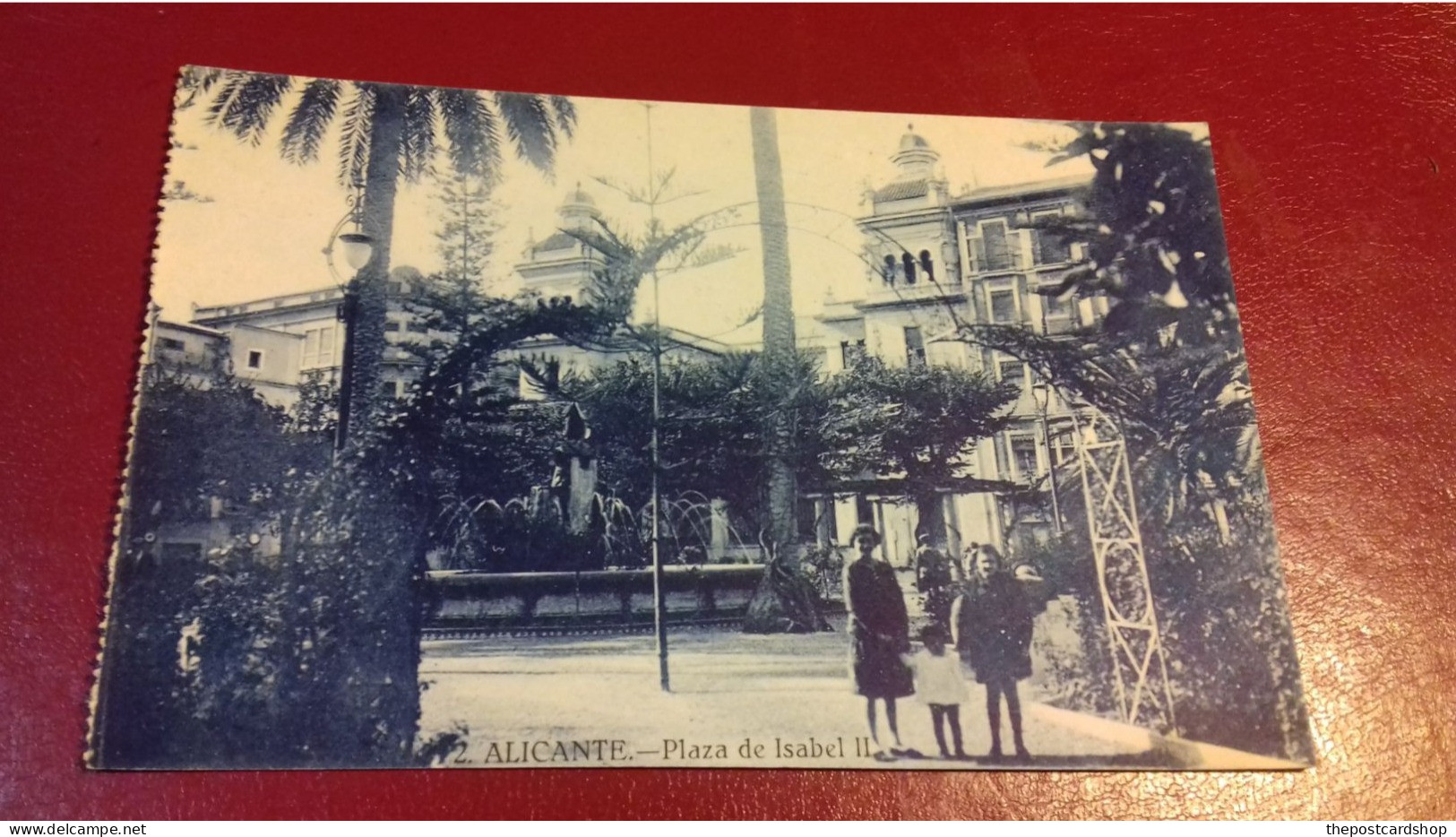 ESPAGNE Tarjeta Postal ALICANTE. PLAZA DE ISABEL II No.12 Unused - Alicante