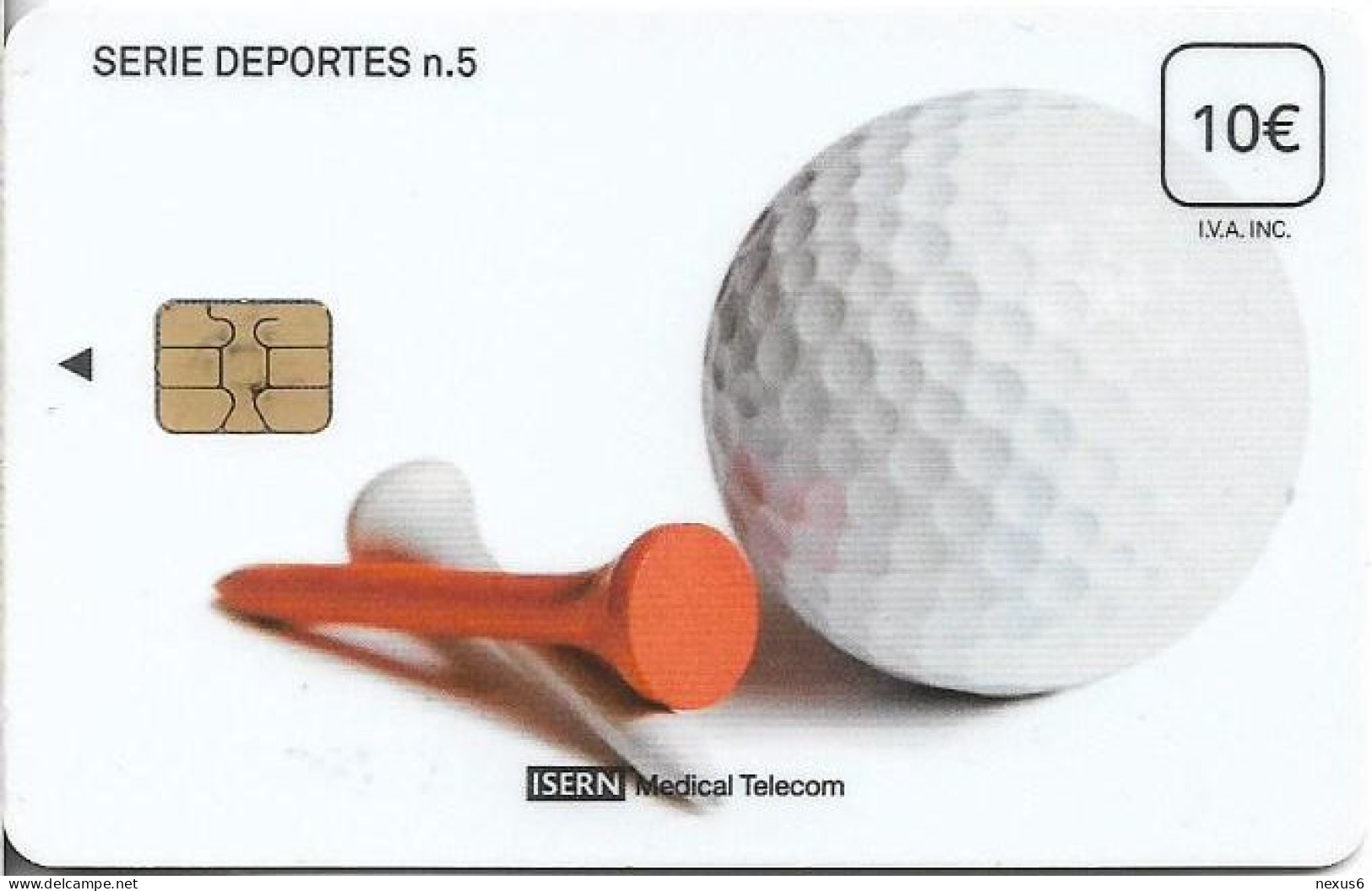 Spain - ISERN Medical - Deportes #5 - Deportes, 10€, 05.2013, 25.000ex, Used - Other & Unclassified