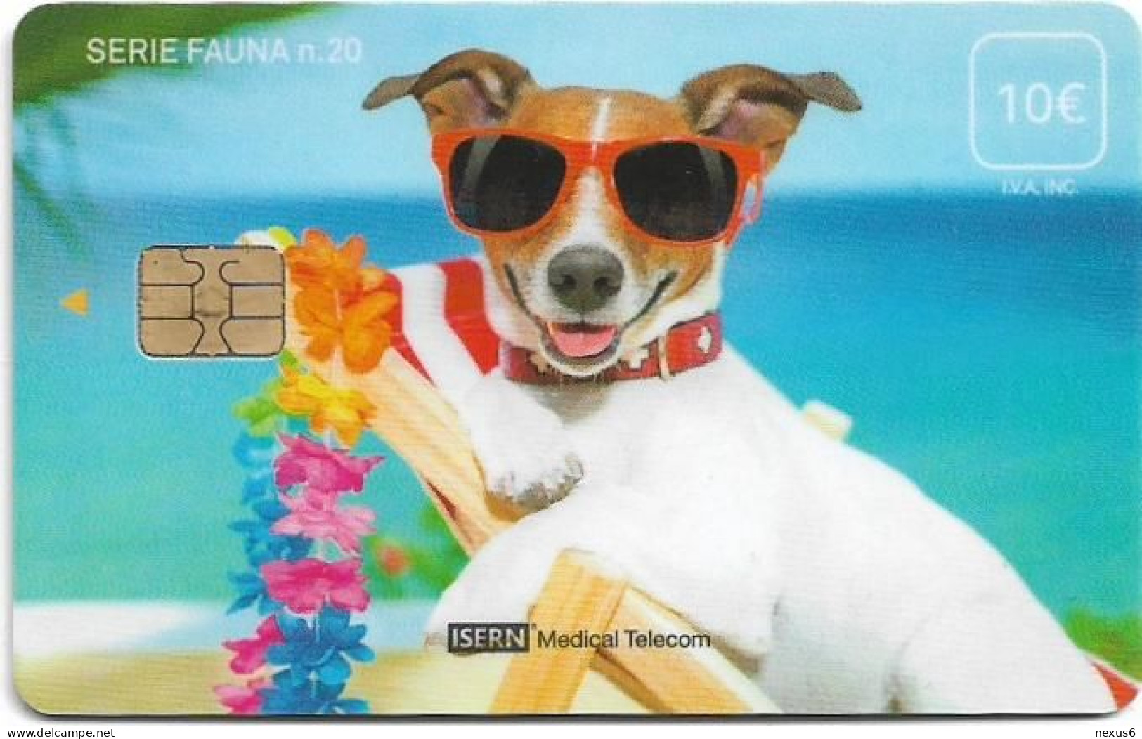 Spain - ISERN Medical - Fauna #20, Cool Dog, 10€, 02.2015, 32.000ex, Used - Autres & Non Classés