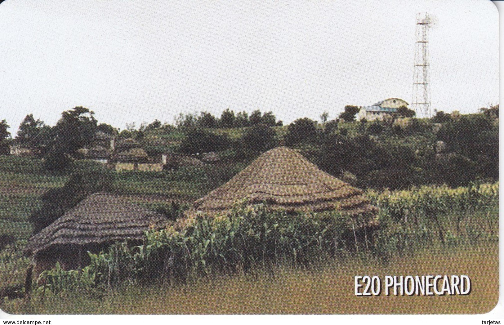 TARJETA DE SWAZILAND DE UNAS CABAÑAS - Swaziland