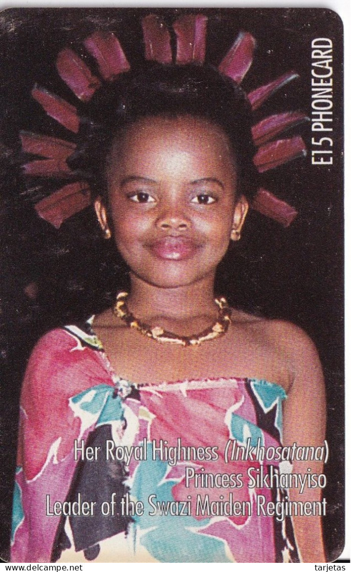 TARJETA DE SWAZILAND DE UNA NIÑA SWAZI - Swaziland