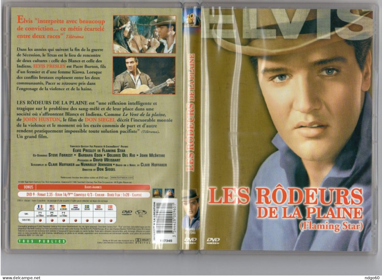 DVD Western - Les Rôdeurs De La Plaine (1960 ) Avec Elvis Presley - Western