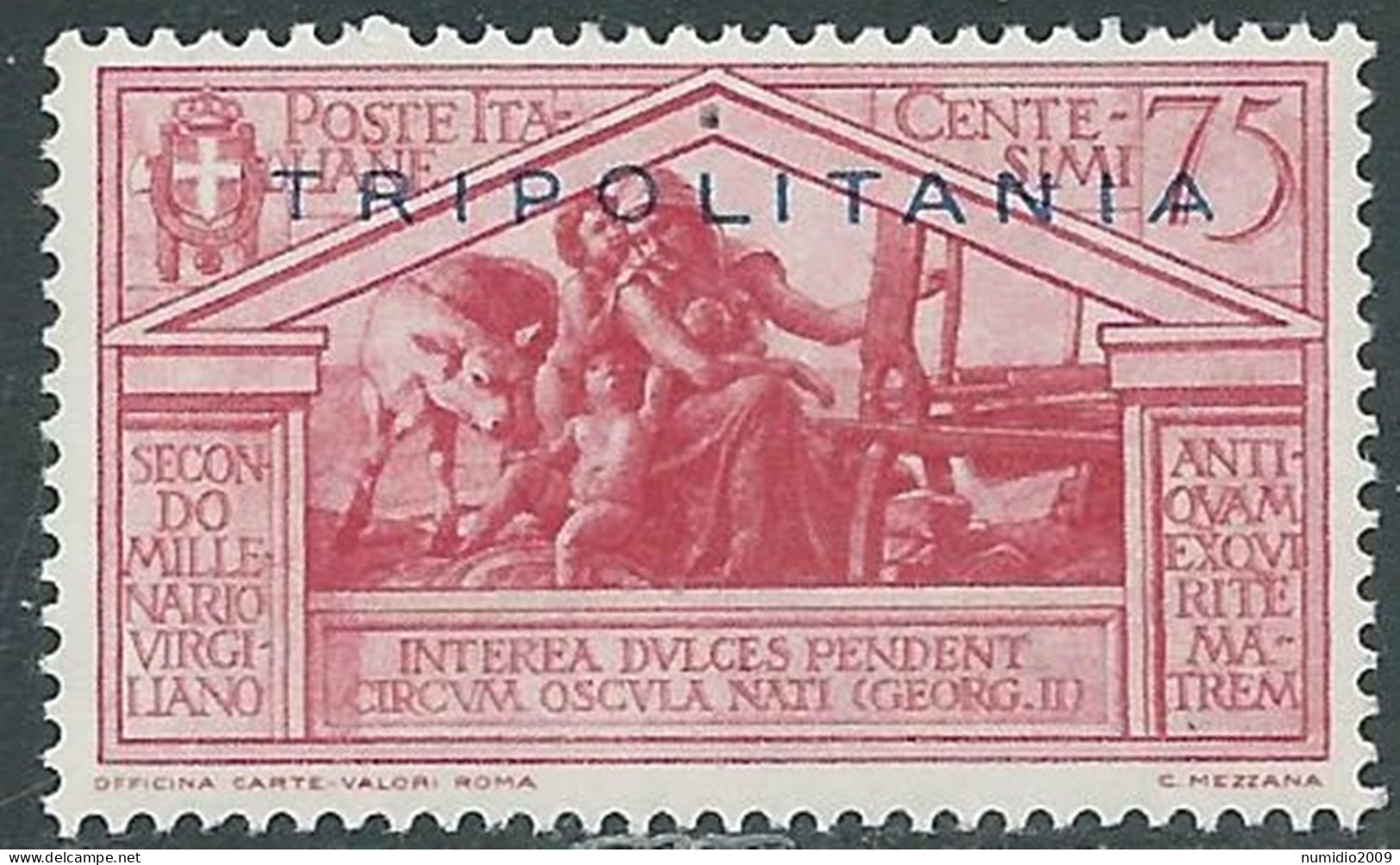 1930 TRIPOLITANIA VIRGILIO 75 CENT MNH ** - RA9-7 - Tripolitania