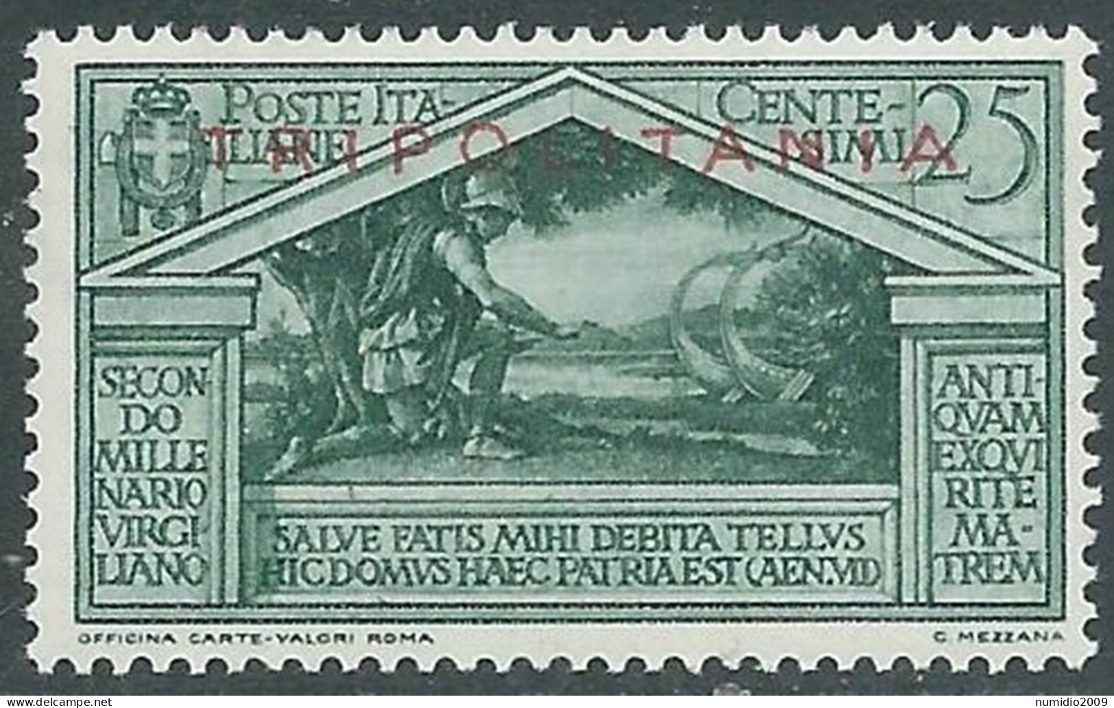 1930 TRIPOLITANIA VIRGILIO 25 CENT MNH ** - RA9-7 - Tripolitania