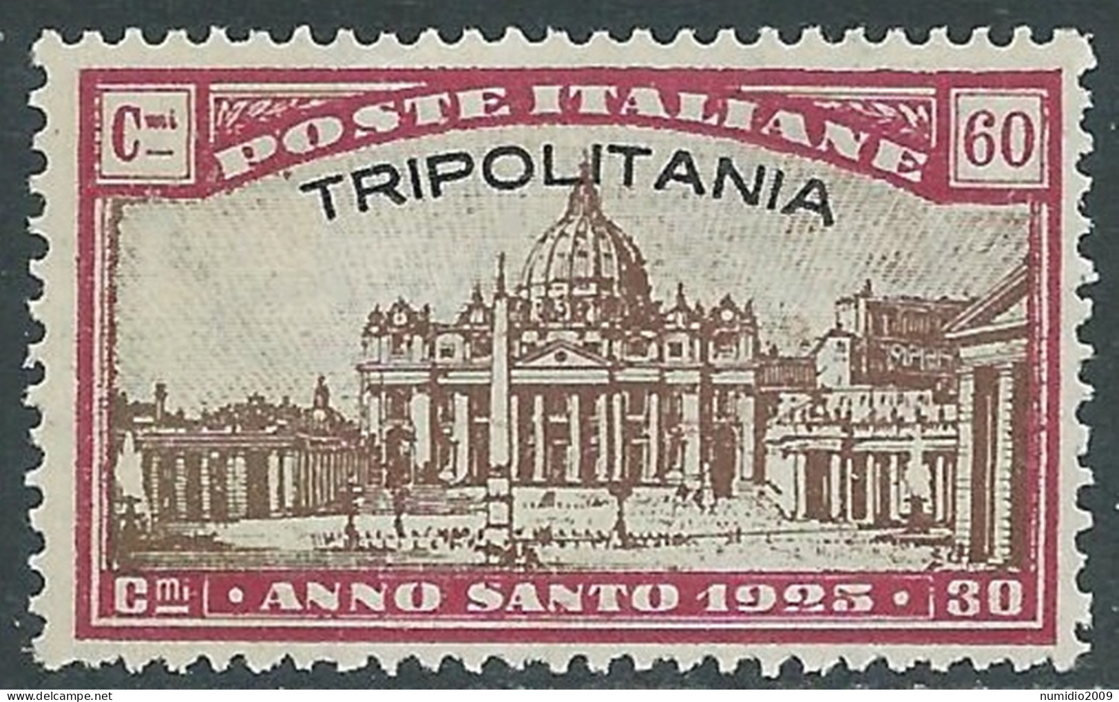 1925 TRIPOLITANIA ANNO SANTO 60 CENT MNH ** - RA15-2 - Tripolitaine