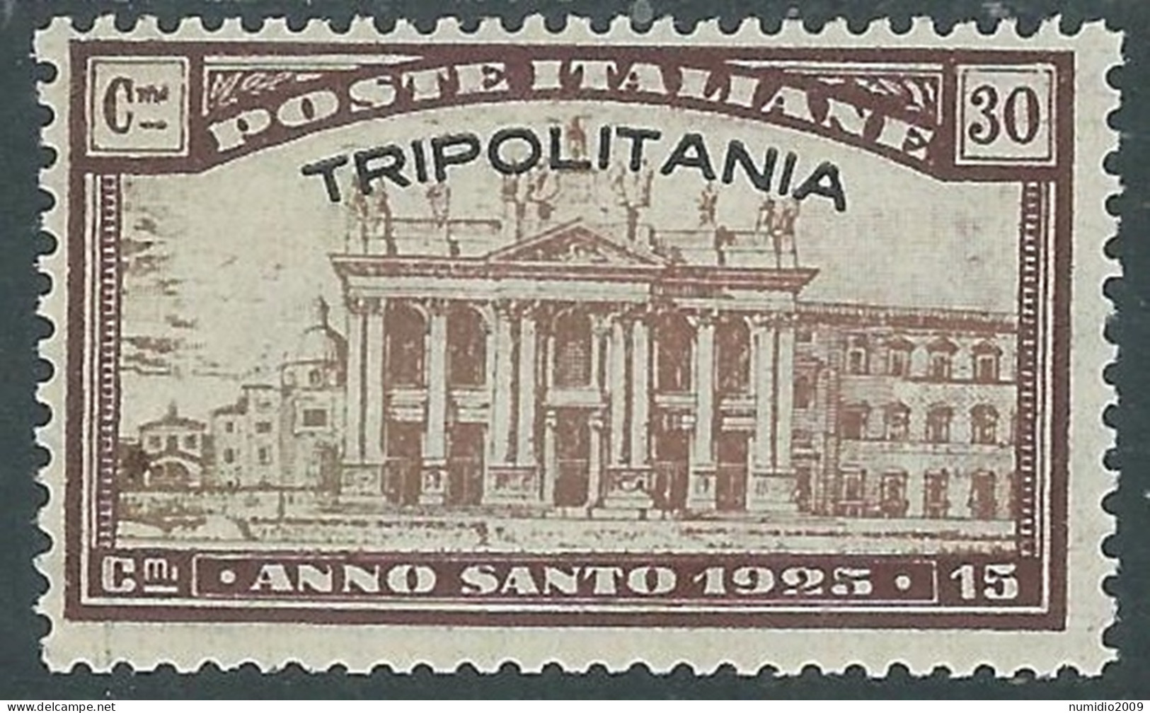 1925 TRIPOLITANIA ANNO SANTO 30 CENT MH * - RA15-2 - Tripolitania