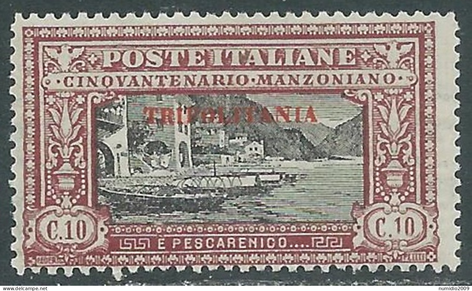 1924 TRIPOLITANIA MANZONI 10 CENT MNH ** - RA15 - Tripolitania