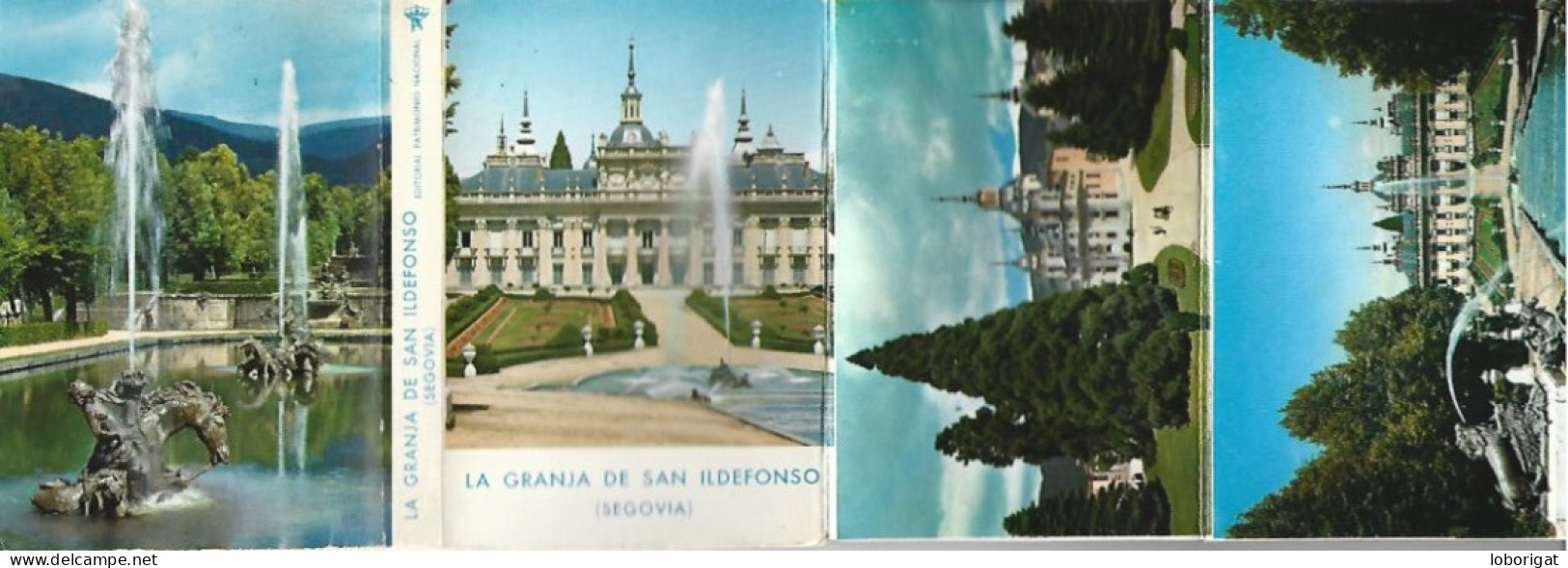 LIBRITO FLEXO DE POSTALES CON 21 VISTAS Y HOJAS CON PEQUEÑA HISTORIA.- LA GRANJA DE SAN ILDEFONSO - SEGOVIA.- ( ESPAÑA ) - Segovia