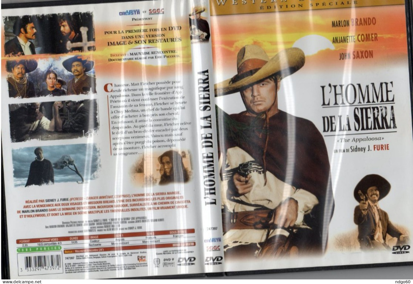 DVD Western - L' Homme De La Sierra (1966 ) Avec Marlon Brando - Western / Cowboy