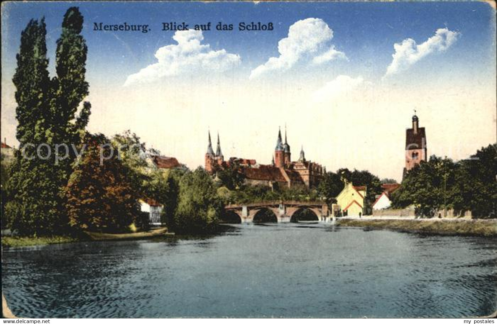 42438562 Merseburg Saale Blick Auf Schloss Merseburg - Merseburg