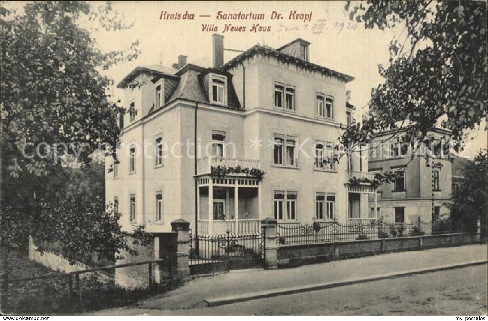 42437080 Kreischa Sanatorium Doktor Krapf Villa Neues Haus Kreischa - Kreischa