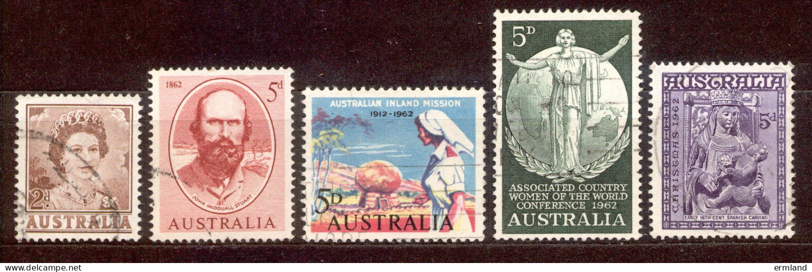 Australia Australien 1962 - Michel Nr. 316 - 320 O - Gebruikt