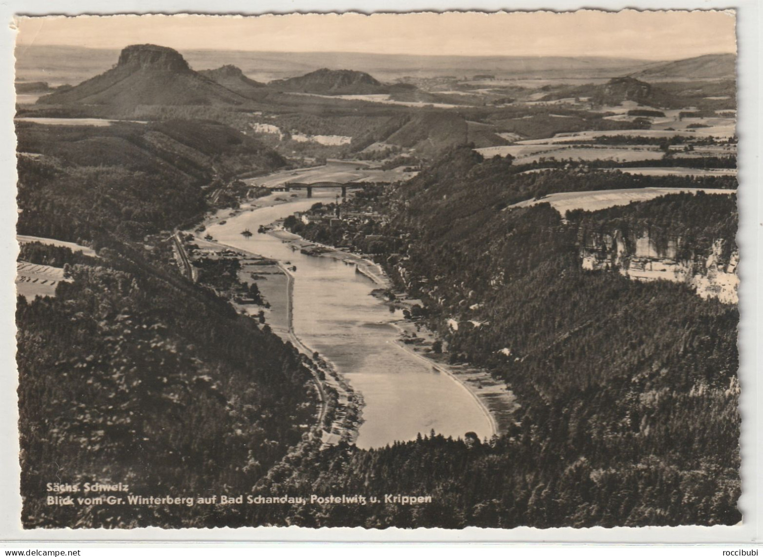 Blick Vom Gr. Winterberg Auf Bad Schandau, Postelwitz U. Krippen, Sachsen - Bad Schandau