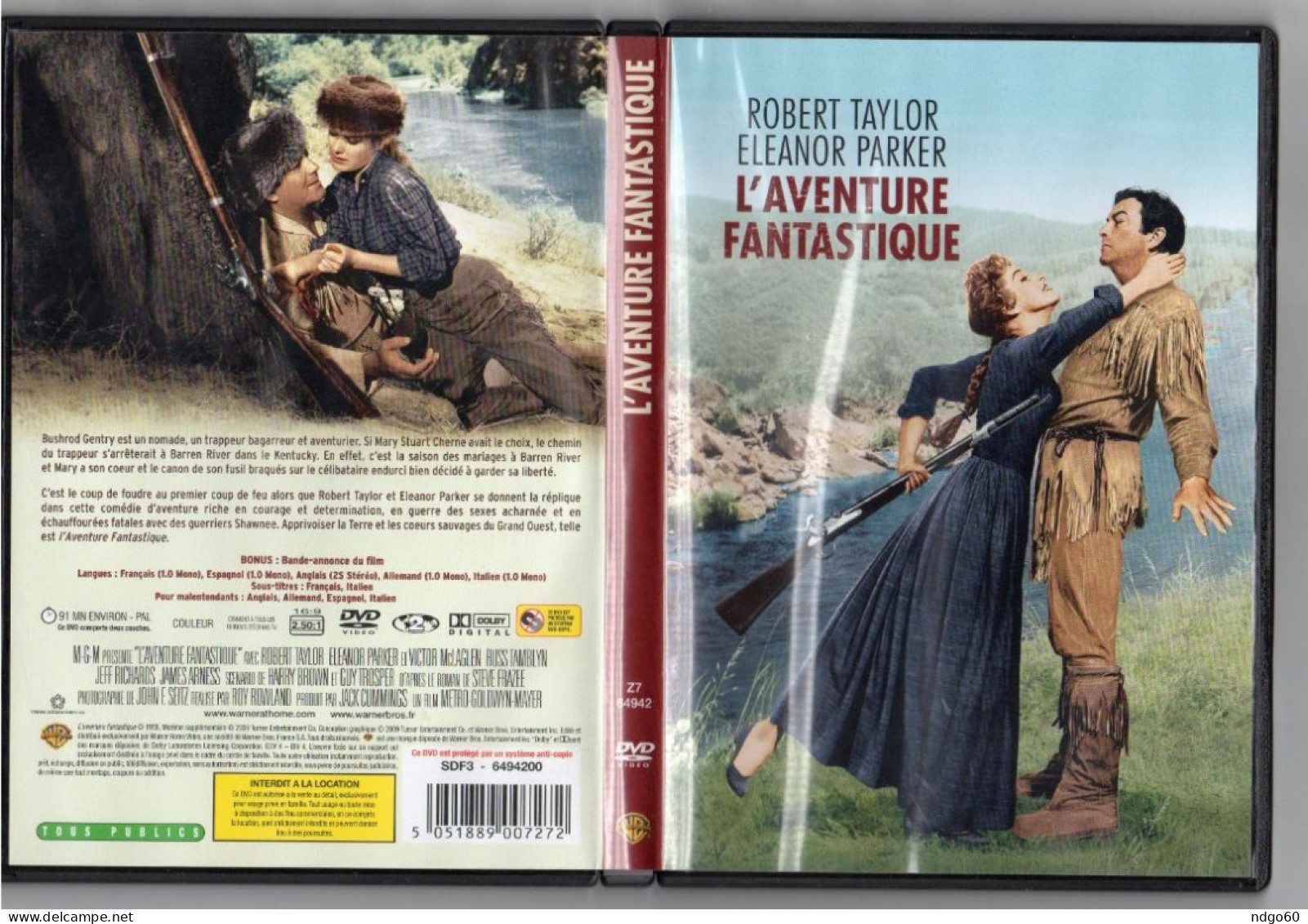 DVD Western - L' Aventure Fantastique (1955 ) Avec Robert Taylor - Western / Cowboy