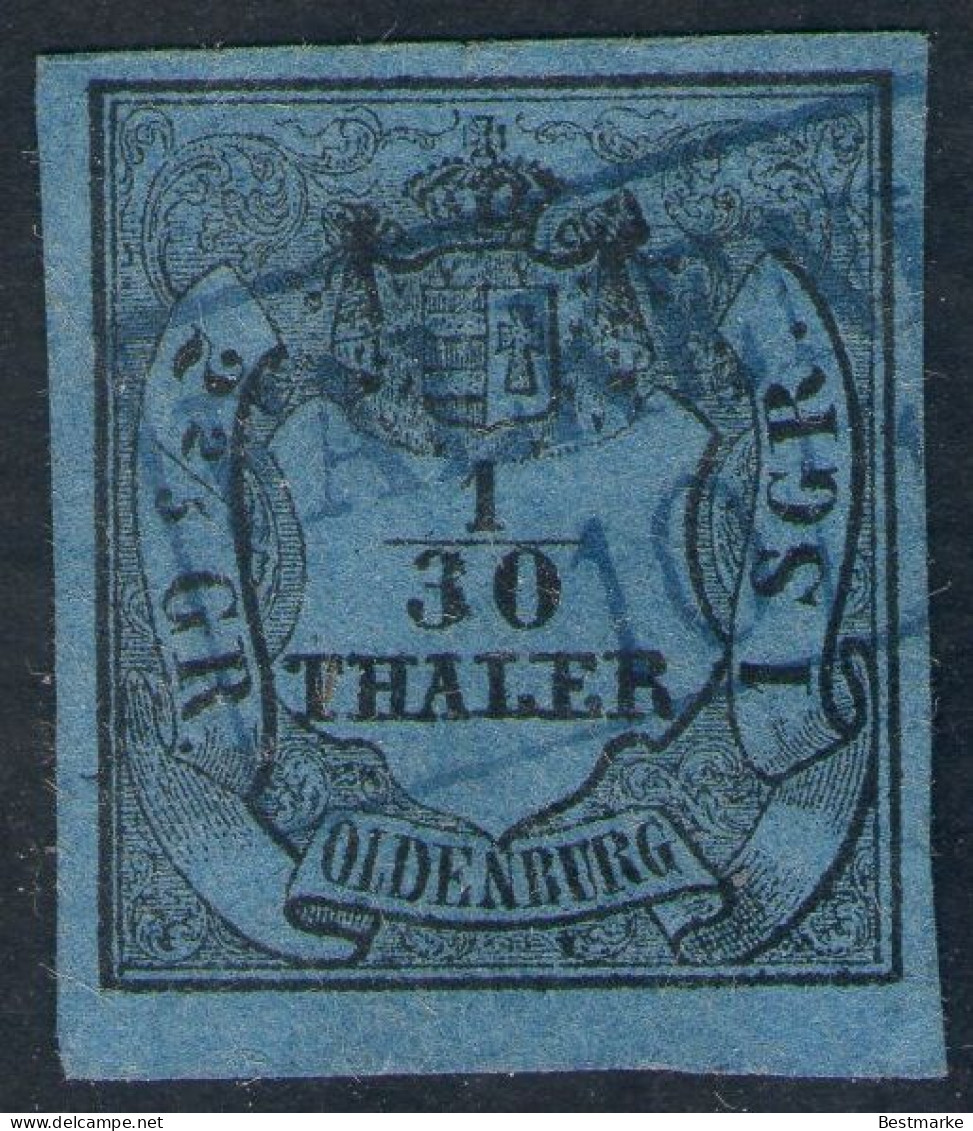 FALKENBURG Auf 1/10 Thaler Blau - Oldenburg Nr. 2 III - Pracht - Oldenburg