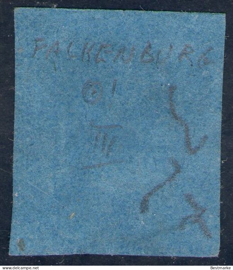 FALKENBURG Auf 1/10 Thaler Blau - Oldenburg Nr. 2 III - Pracht - Oldenbourg