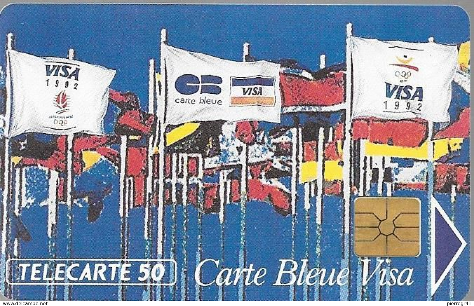 CARTE-PUCE-PRIVEE-PUBLIC-50U-EN275-GemA-12/91-CARTE BLEUE VISA-R° Mat--V°B1C242-Utilisé-TBE/RARE - 50 Einheiten