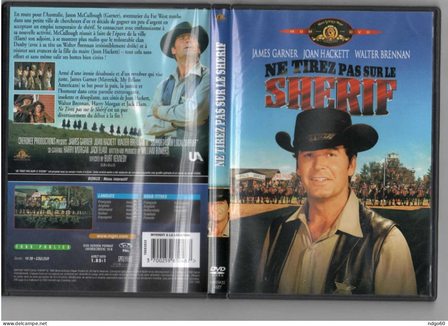 DVD Western - Ne Tirez Pas Sur Le Sherif (1968) Avec James Garner - Western/ Cowboy