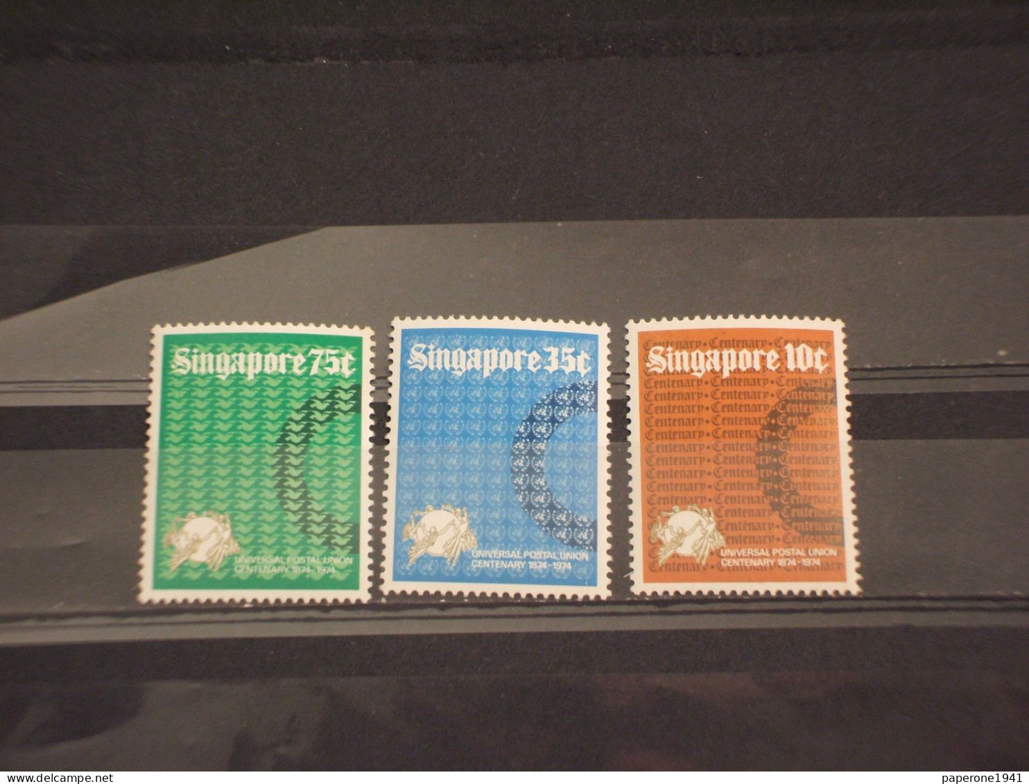 SINGAPORE - 1974 U.P.U. 3 VALORI - NUOVO(++) - Singapore (...-1959)