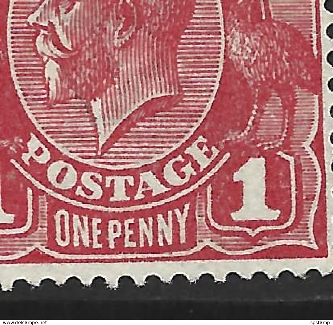 Australia 1918 1d Red KGV Definitive Single Die III Single Wmk Perf 14 FU - Gebraucht