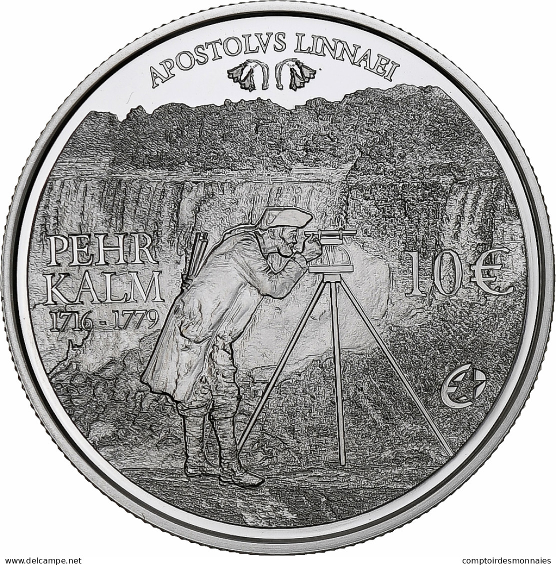 Finlande, 10 Euro, Pehr Kalm Explorateur (1716-1779), BE, 2011, Argent, FDC - Finlandía