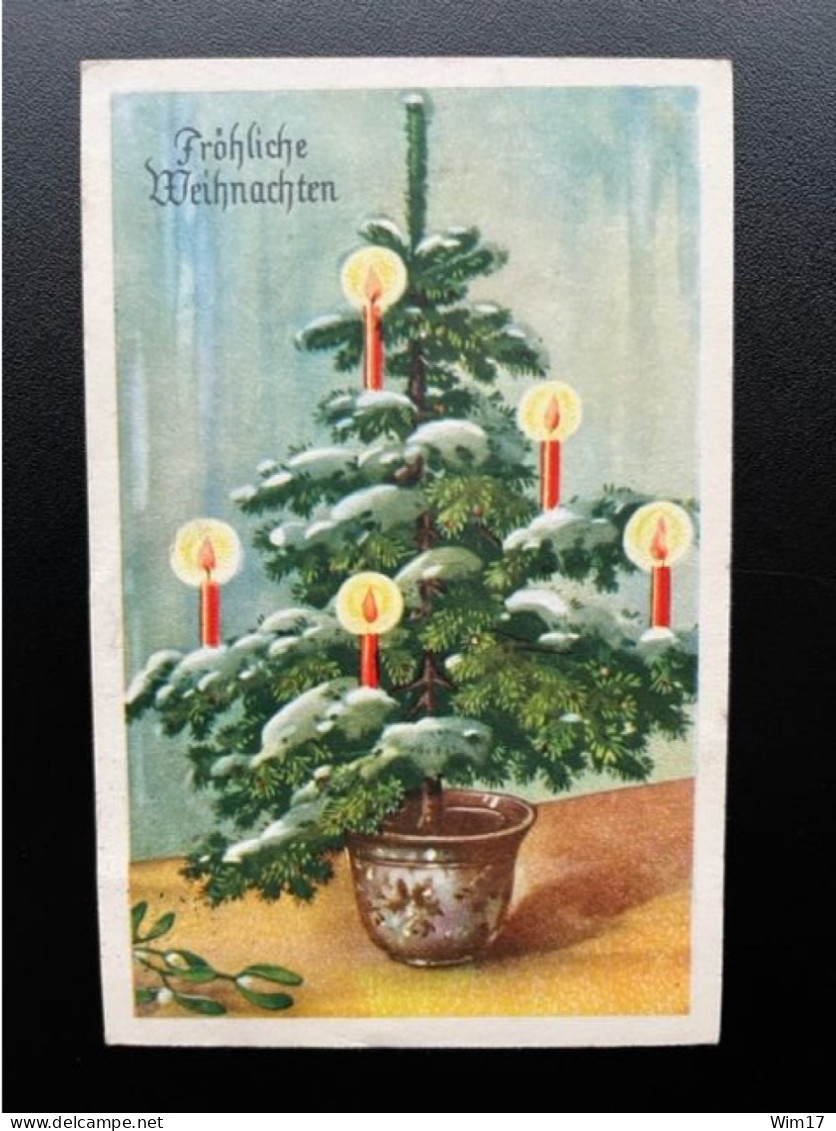 GERMANY 1958? POSTCARD OCHSENFURT TO AULHAUSEN 24-12-1958? DUITSLAND DEUTSCHLAND HOHESTADT UBER - Bildpostkarten - Gebraucht