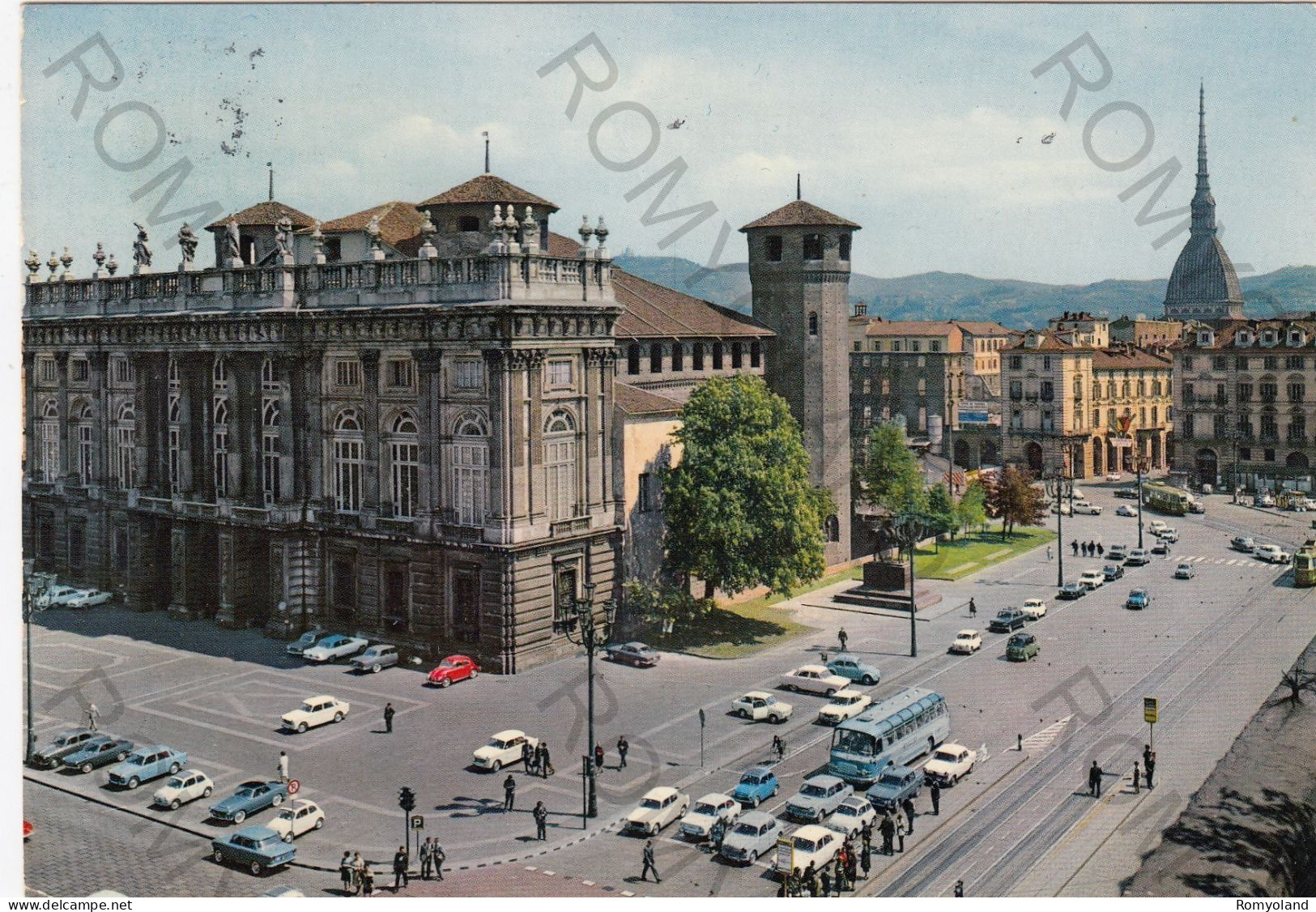 CARTOLINA  TORINO,PIEMONTE-PIAZZA CASTELLO-PALAZZO MADAMA-STORIA,MEMORIA,CULTURA,RELIGIONE,BELLA ITALIA,VIAGGIATA 1972 - Palazzo Madama