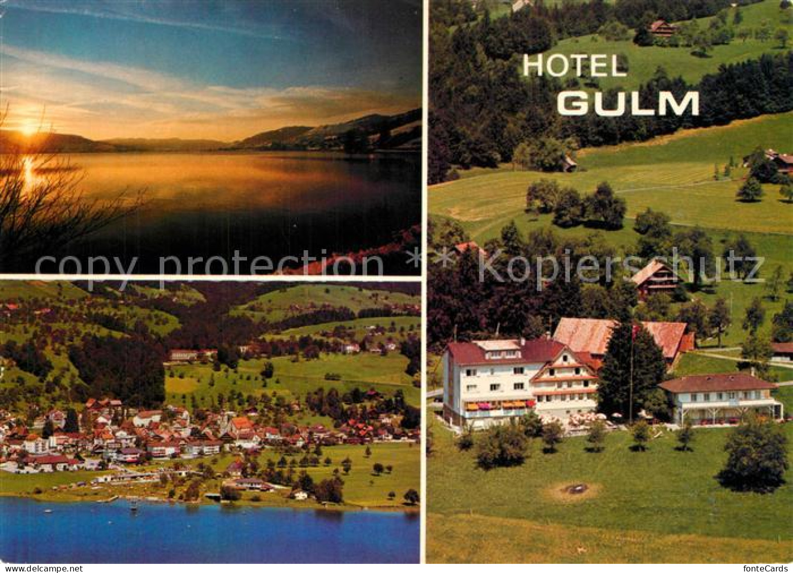13516748 Oberaegeri Hotel Gulm Fliegeraufnahme Oberaegeri - Altri & Non Classificati