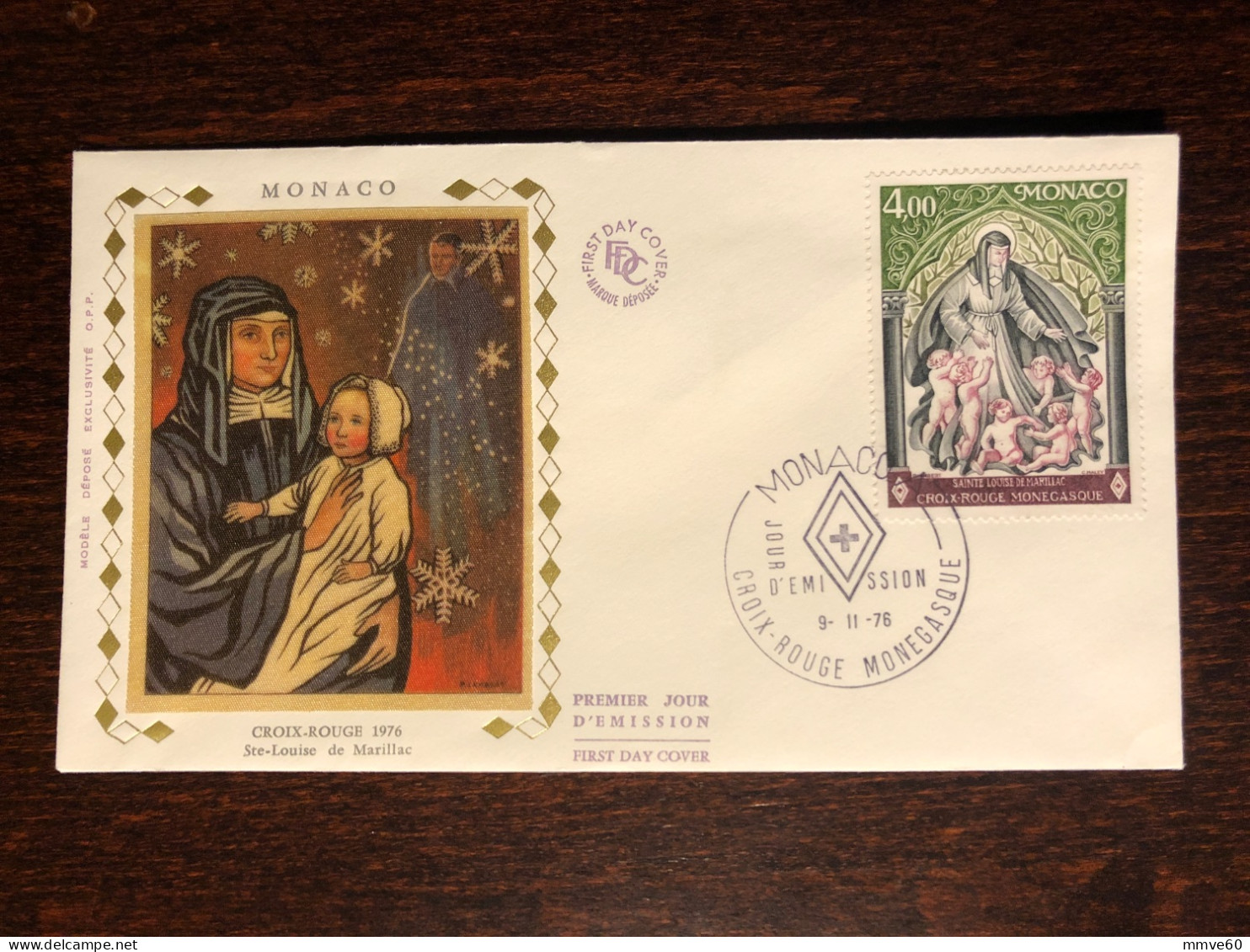 MONACO FDC 1976 YEAR CROIX ROUGE RED CROSS HEALTH MEDICINE - Cartas & Documentos