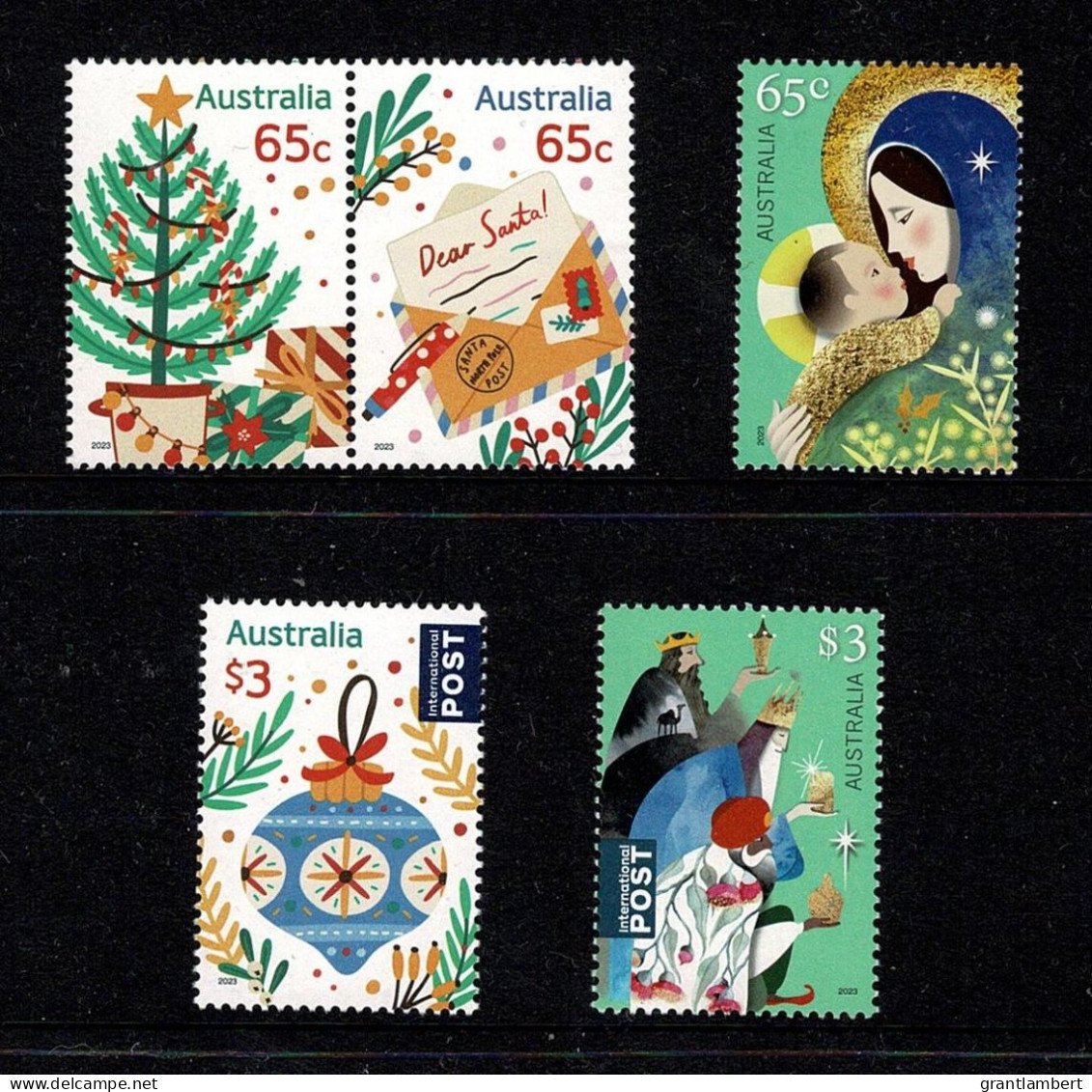 Australia 2023 Christmas  Set Of 5 MNH - Neufs