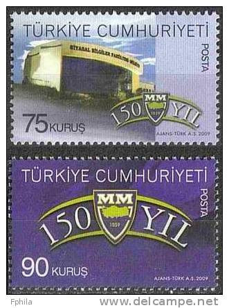 2009 TURKEY 150TH ANNIVERSARY OF THE FACULTY OF POLITICAL SCIENCE MNH ** - Nuevos