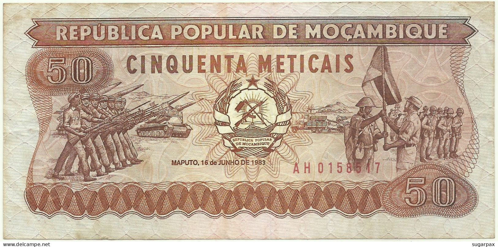 Mozambique - 50 Meticais - 16.06.1983 - P 129.a - Serie AH - Mozambique