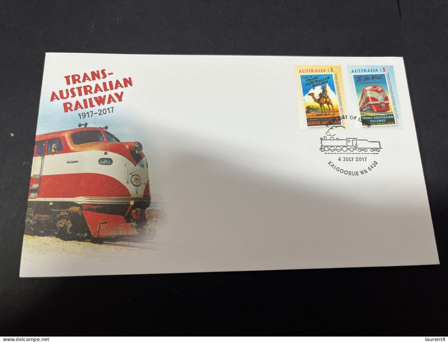 4-1-2024 (4 W 17) Australia FDC - Trans Australian Railways - 2017 - FDC