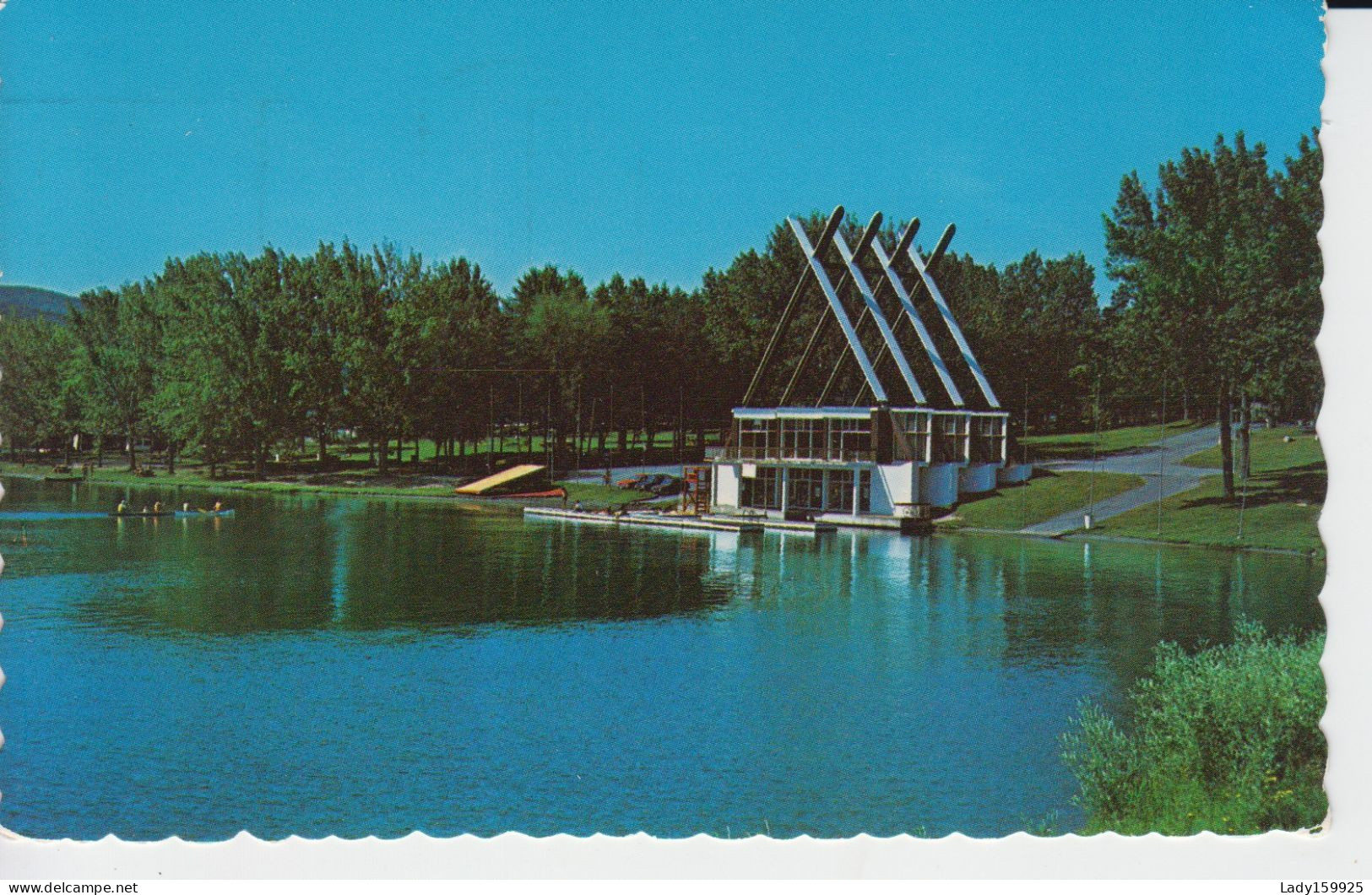 Pavillon Armand Nadeau, Sherbrooke Québec Canada. Lac Des Nations  Centre Ski Nautique, Tremplin, Canots Animation  2 S - Sherbrooke