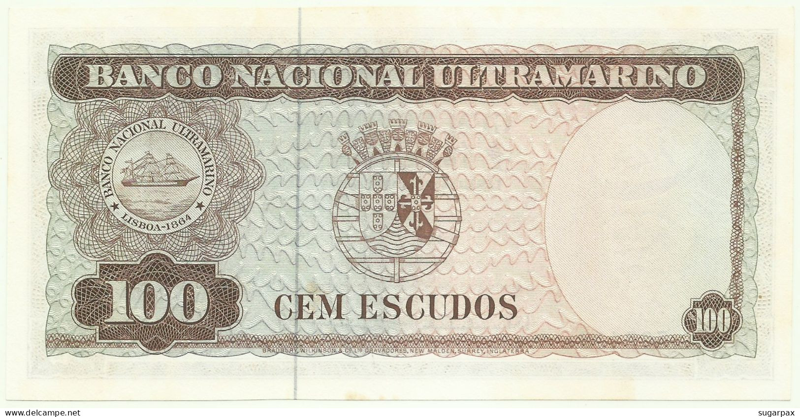 TIMOR - 100 ESCUDOS - 25.4.1963 - UNC - P 28 - Sign. 9 - REGULO D. ALEIXO - PORTUGAL - Timor