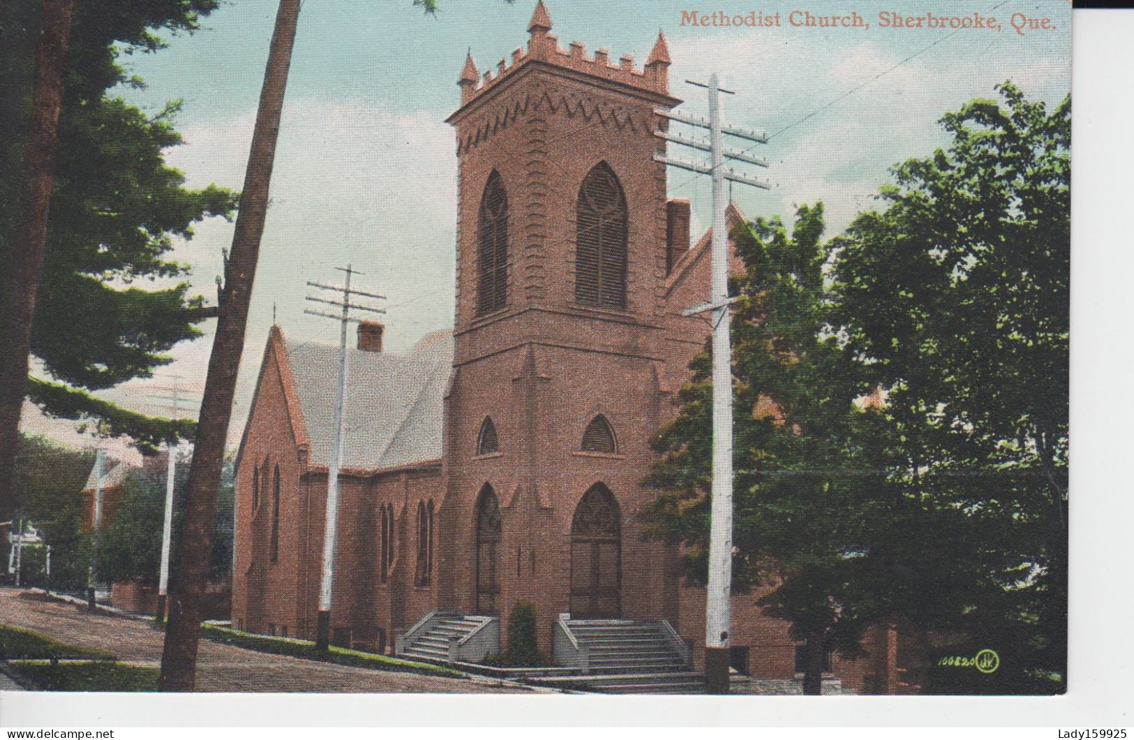 Methodist Church   Sherbrooke Québec Canada . Église  2 Entrés  Tour,  2 Sc - Sherbrooke