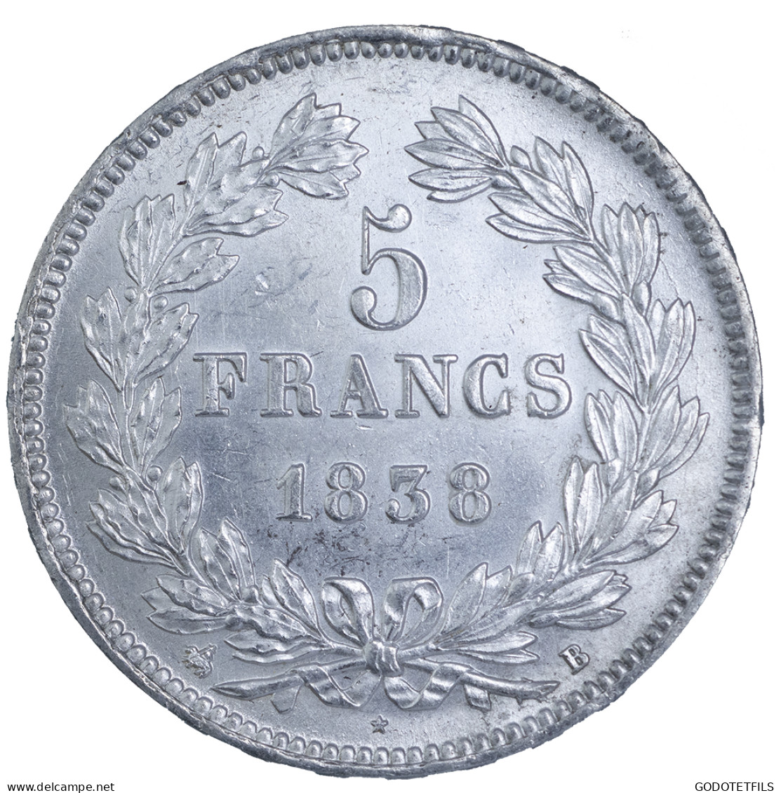 Louis-Philippe-5 Francs 1838 Rouen - 5 Francs