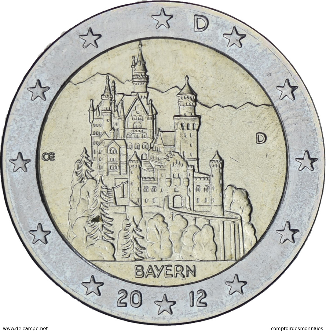 République Fédérale Allemande, 2 Euro, BAYERN, 2012, Munich, SUP+ - Allemagne