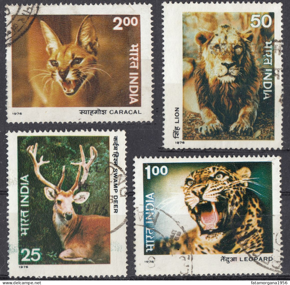 INDIA - 1976 - Serie Completa Usata Di 4 Valori: Yvert 494/497, Come Da Immagine. - Used Stamps