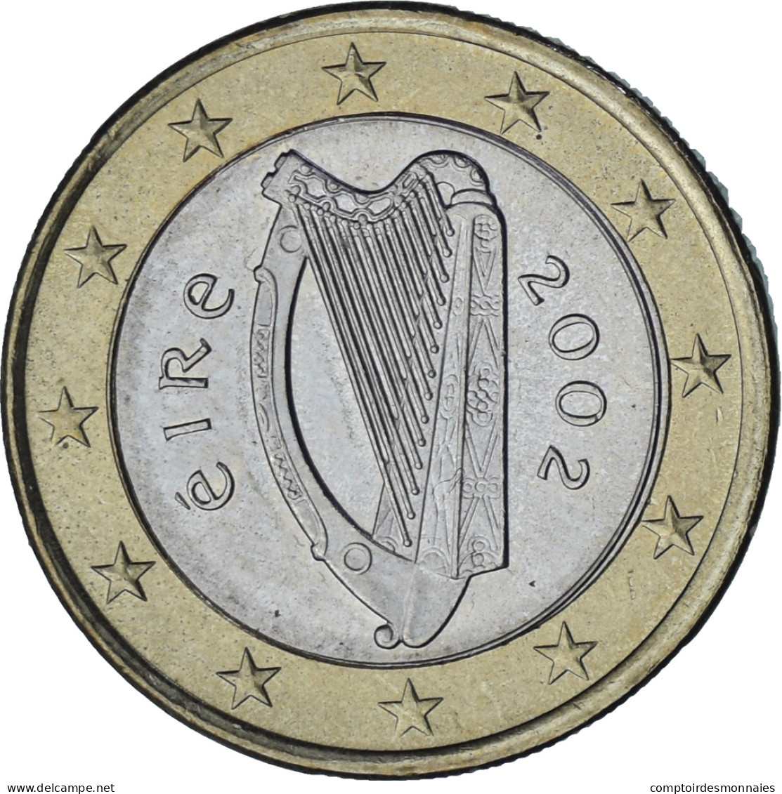 République D'Irlande, Euro, 2002, Sandyford, Bimétallique, SUP, KM:38 - Irlanda