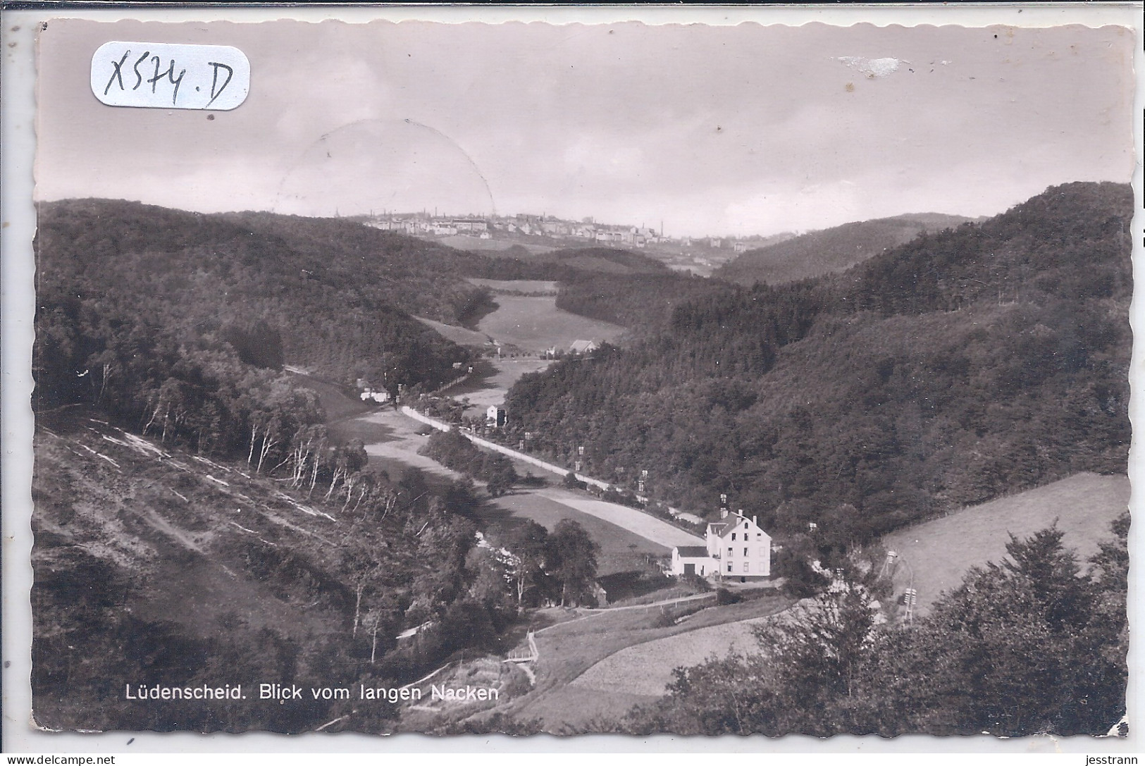 LUEDENSCHEID- BLICK VOM LANGEN NACKEN- VOIR AFFRANCHISSEMENT AU DOS - Luedenscheid