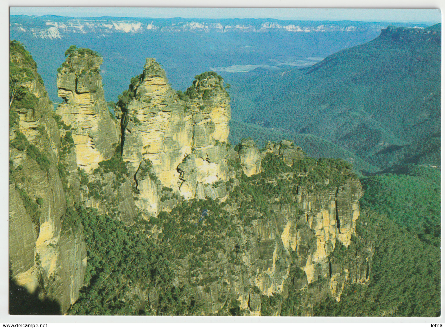 Australia NEW SOUTH WALES NSW 3 Sisters Mountain View From Echo Point KATOOMBA Bartel C127 Postcard C1990s - Other & Unclassified