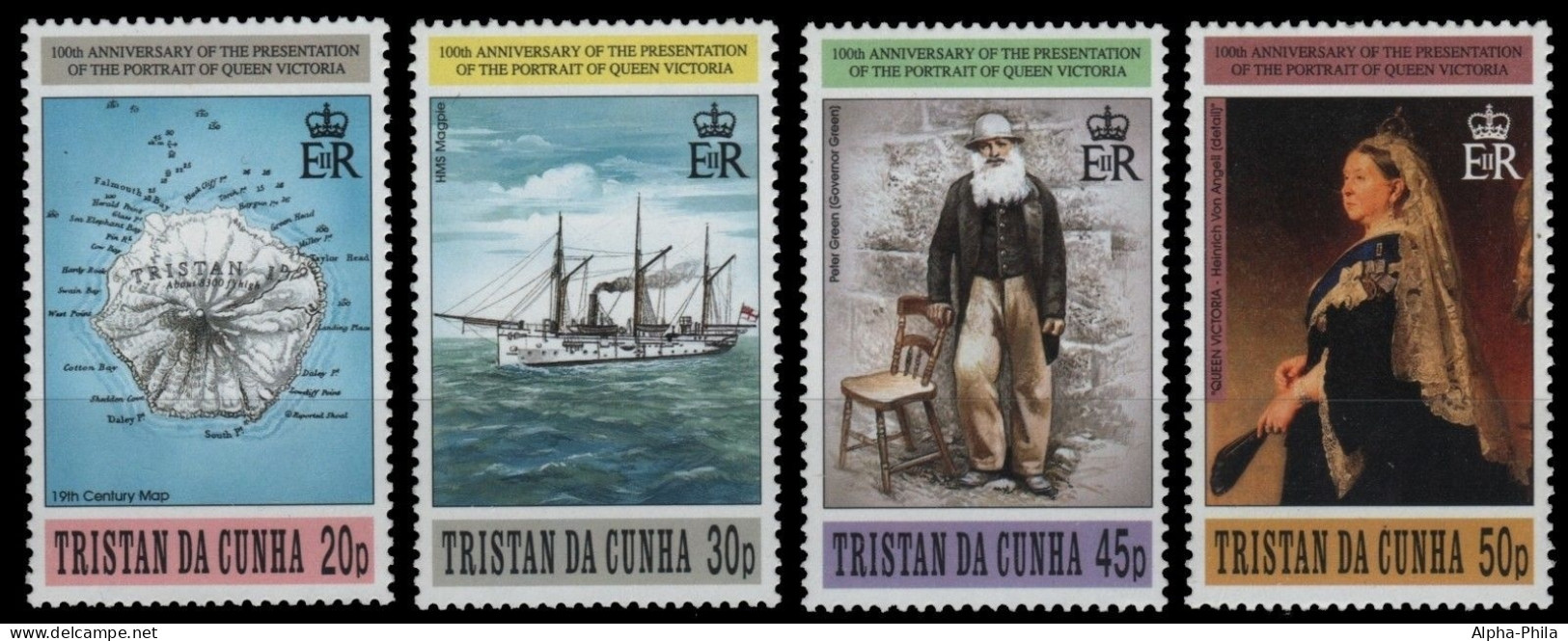 Tristan Da Cunha 1996 - Mi-Nr. 601-604 ** - MNH - Schiffe / Ships - Tristan Da Cunha