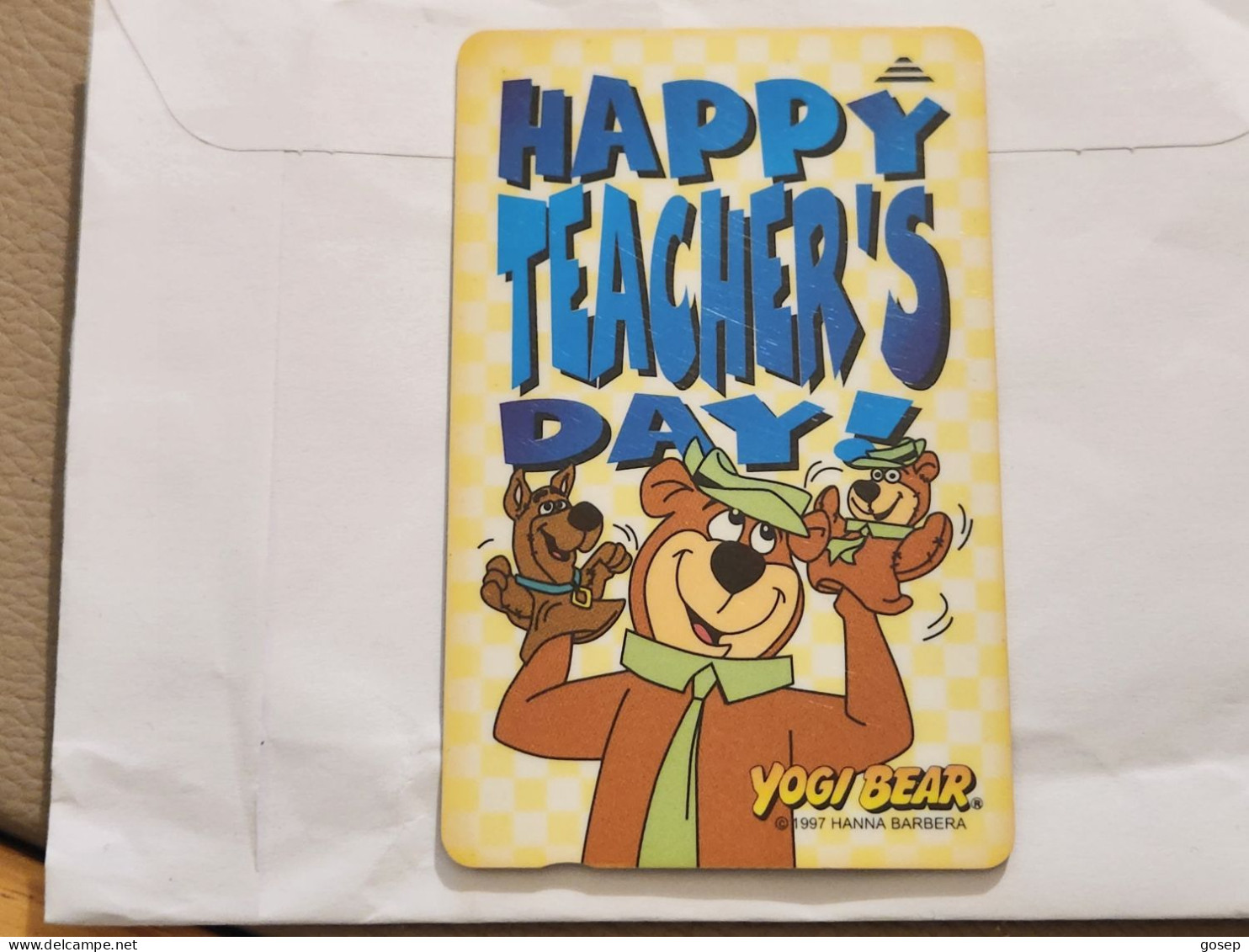 SINGAPORE-(118SIGA-0a)-Happy Teacher's Day-(85)(118SIGA-303607)($5)(1/1/1997)-used Card+1card Prepiad Free - Singapour