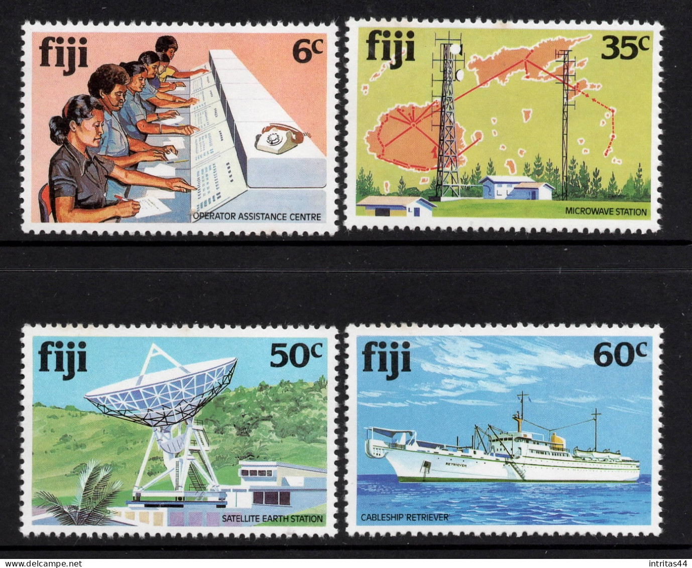 FIJI 1981  " TELECOMMUNICATIONS  " SET MNH - Fidji (1970-...)