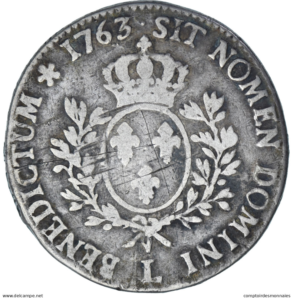 France, Louis XV, Écu Au Bandeau, 1763, Bayonne, Argent, TB, Gadoury:322 - 1715-1774 Ludwig XV. Der Vielgeliebte