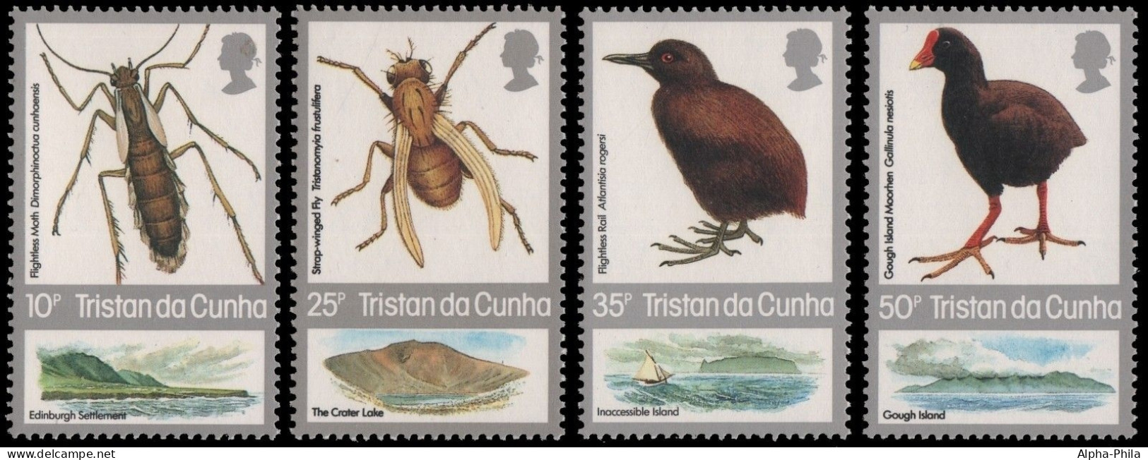 Tristan Da Cunha 1987 - Mi-Nr. 417-420 ** - MNH - Fauna - Tristan Da Cunha