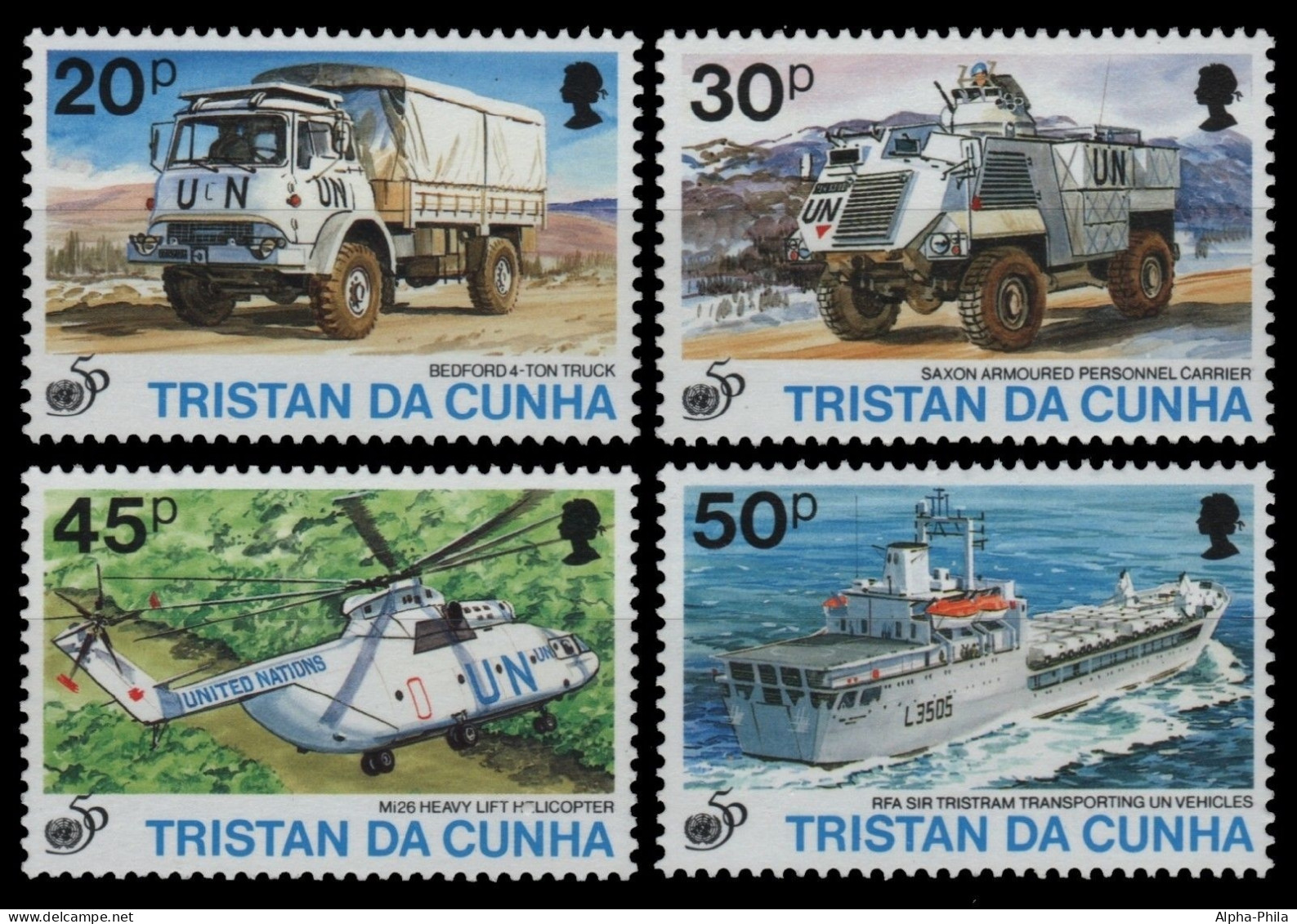 Tristan Da Cunha 1995 - Mi-Nr. 581-584 ** - MNH - Transport - Tristan Da Cunha