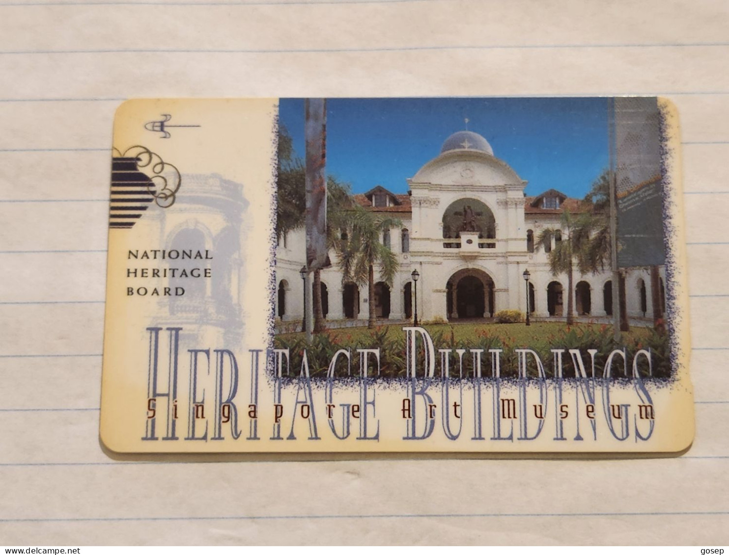 SINGAPORE-(147SIGB-0/a)-Singapore Art Museum-(97)(147SIGB-612190)($10)(1/1/1998)-used Card+1card Prepiad Free - Singapour